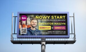 billboard w Poznaniu dla BA Glass Poland